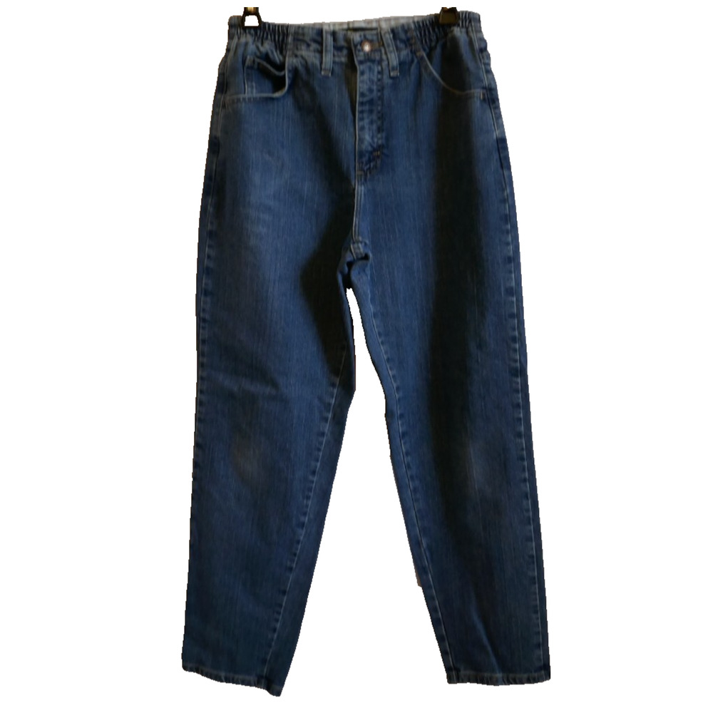 Lee Jeans Relaxed Fit Womens 4P Blue Side Elastic Bare Back 26 x 28